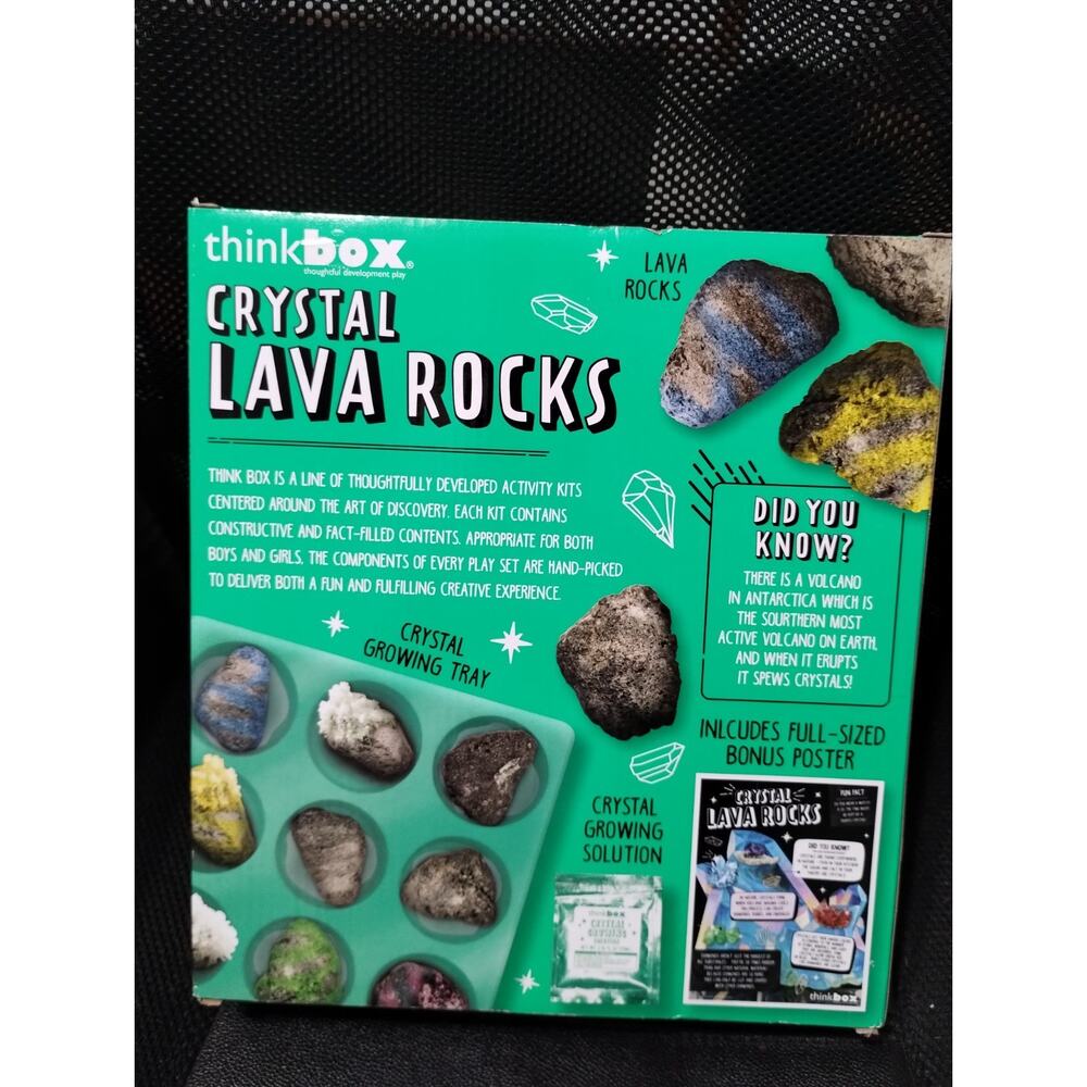 Think Box Crystal Lava Rocks Science Kit STEM Multi Color New Educational - Picture 2 of 7